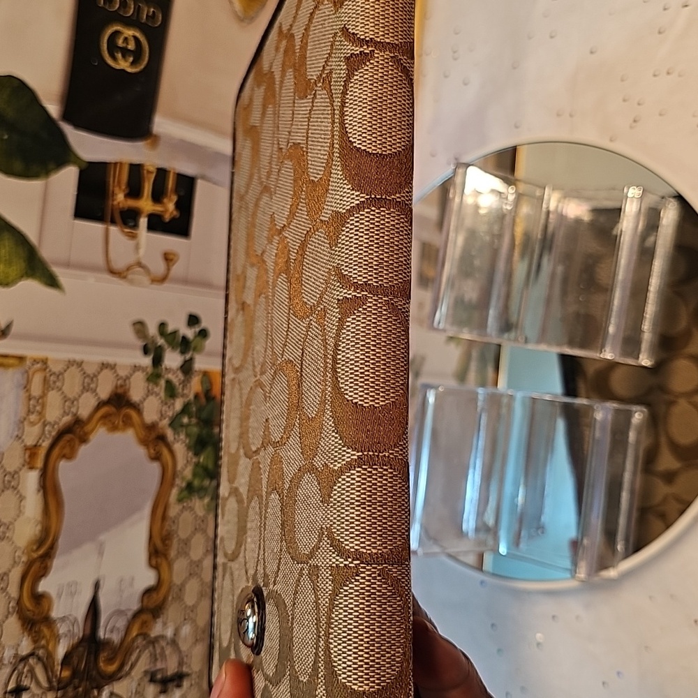 Coach Brown and Tan Signature Tablet Case/ Organizer - Picture 7 of 7